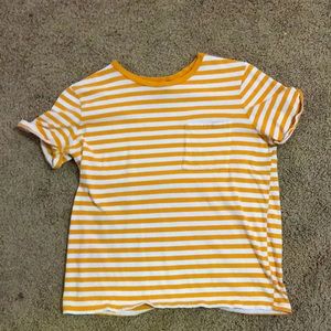yellow striped tee